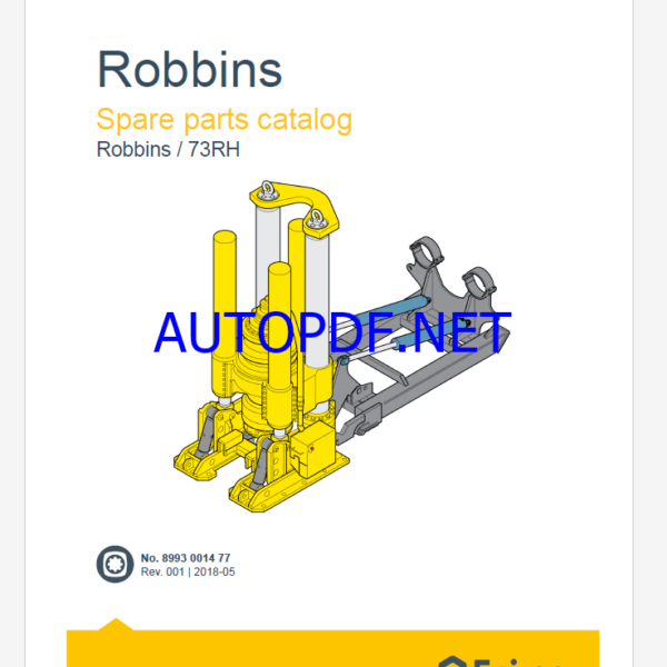 Epiroc Robbins 73RH Spare parts catalog