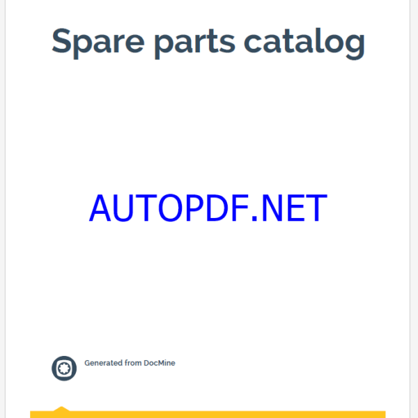 Epiroc Robbins 123RVF C Spare parts catalog