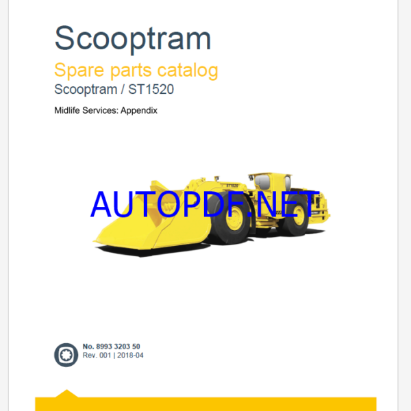 Epiroc Scooptram ST1520 Spare parts catalog