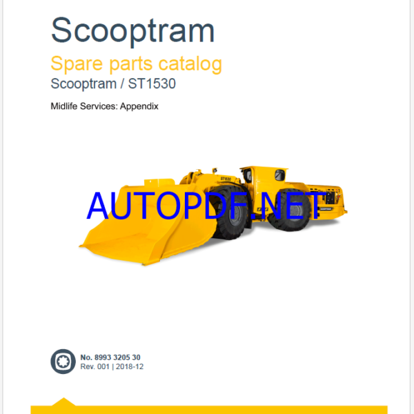 Epiroc Scooptram ST1530 Spare parts catalogEpiroc Scooptram ST1530 Spare parts catalog