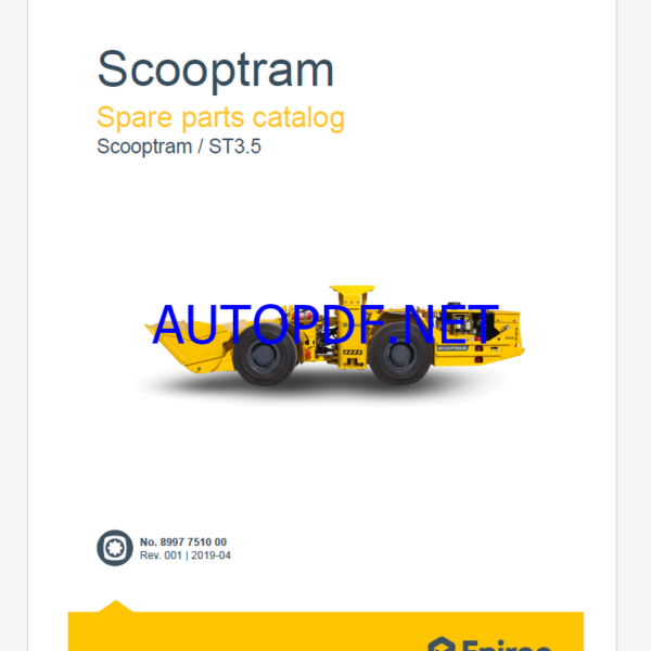 Epiroc Scooptram ST3.5 Spare parts catalog