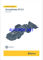 Epiroc Scooptram ST3.5 G4 Spare parts catalog