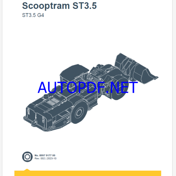 Epiroc Scooptram ST3.5 G4 Spare parts catalog