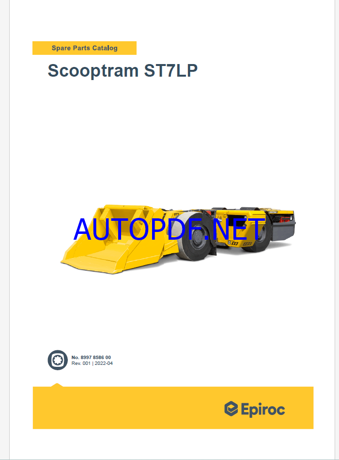 Epiroc Scooptram ST7LP Spare parts catalog