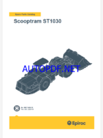 Epiroc Scooptram ST1030 Spare parts catalog