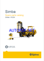 Epiroc Simba H1254 Spare parts catalog