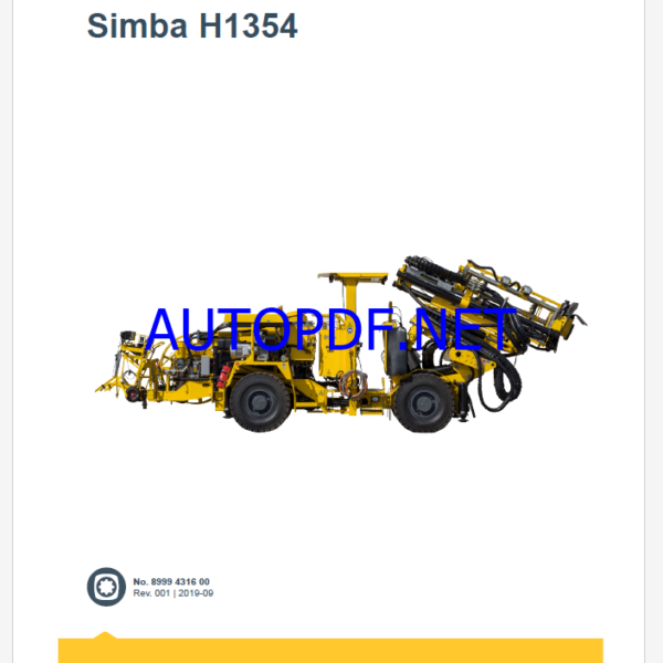 Epiroc Simba H1354 Spare parts catalog