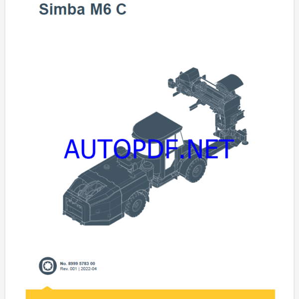 Epiroc Simba M6 C Spare parts catalogEpiroc Simba M6 C Spare parts catalog