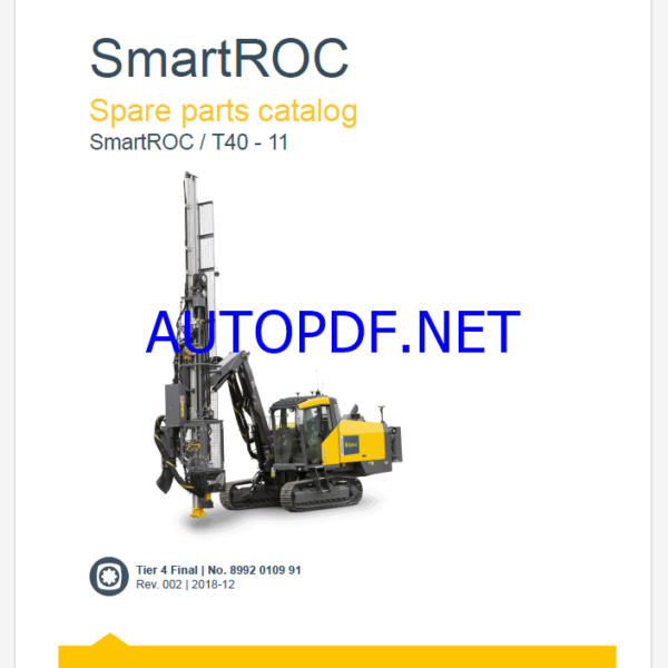 Epiroc SmartROC T40 - 11 Spare parts catalog