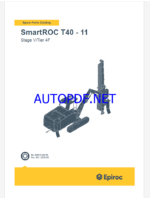 Epiroc SmartROC T40 - 11 Stage V Tier 4F Spare parts catalog