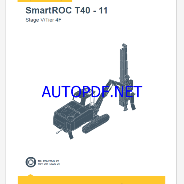 Epiroc SmartROC T40 - 11 Stage V Tier 4F Spare parts catalog