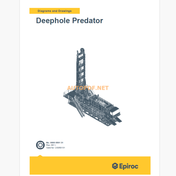 Epiroc Deephole Predator Diagrams and Drawings Manual