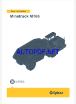 Epiroc Minetruck MT65 Spare parts catalog