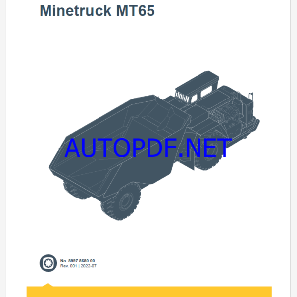 Epiroc Minetruck MT65 Spare parts catalog