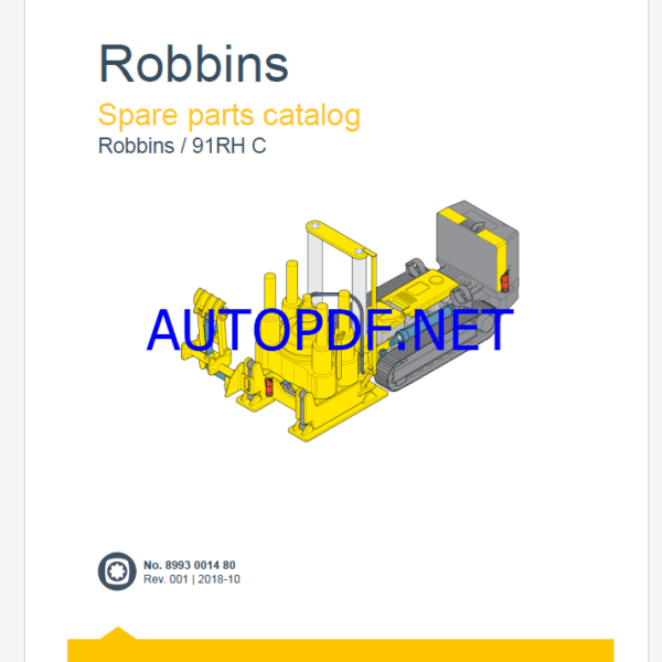 Epiroc Robbins 91RH C Spare parts catalog