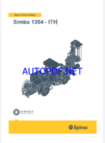 Epiroc Simba 364-ITH Spare parts catalogEpiroc Simba 364-ITH Spare parts catalog