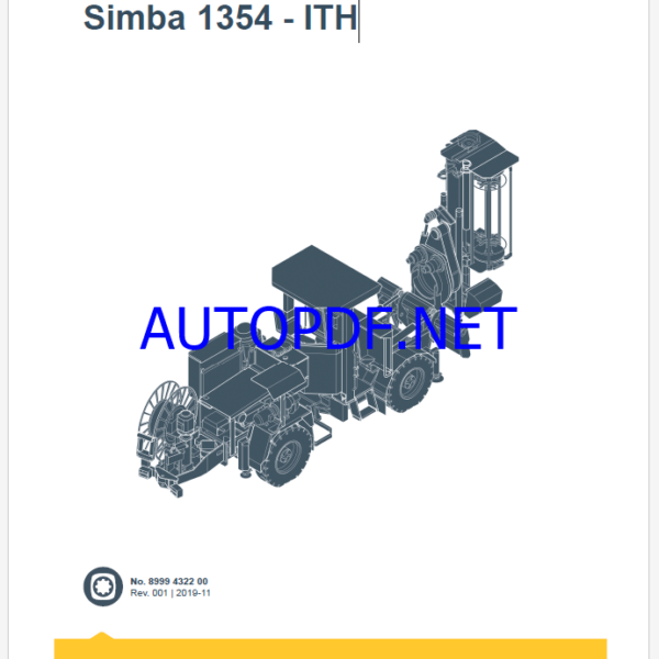 Epiroc Simba 364-ITH Spare parts catalogEpiroc Simba 364-ITH Spare parts catalog