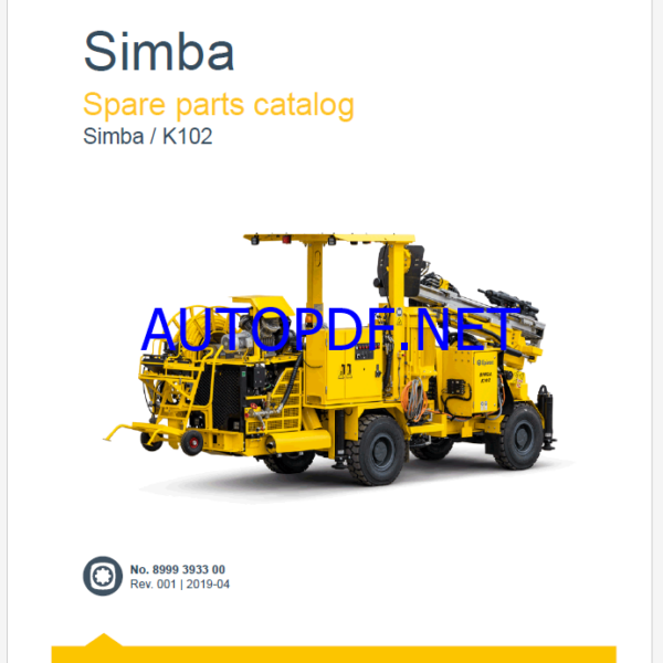 Epiroc Simba K102 Spare parts catalog