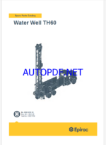 Epiroc Water Well TH60 Spare parts catalog