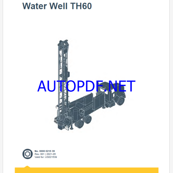 Epiroc Water Well TH60 Spare parts catalog