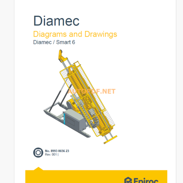 Epiroc Diamec/ Smart 4 Diagrams and Drawings Manual Pneumatic Diagram Control Diagram Electiral Diagram Fire Protection Diagram Hydraulic Diagram Lubrication Diagram Mechaniel-Overiew Water Diagram Epiiroc Epiroc Diamec Smart 6 Diagrams and Drawings Manual