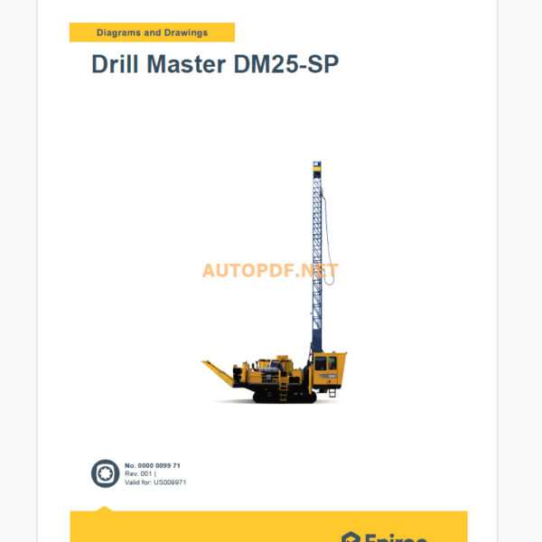 Epiroc Drill Master DM25-SP Diagrams and Drawings Manual