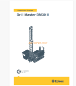 Epiroc Drill Master DM30 II Diagrams and Drawings Manual