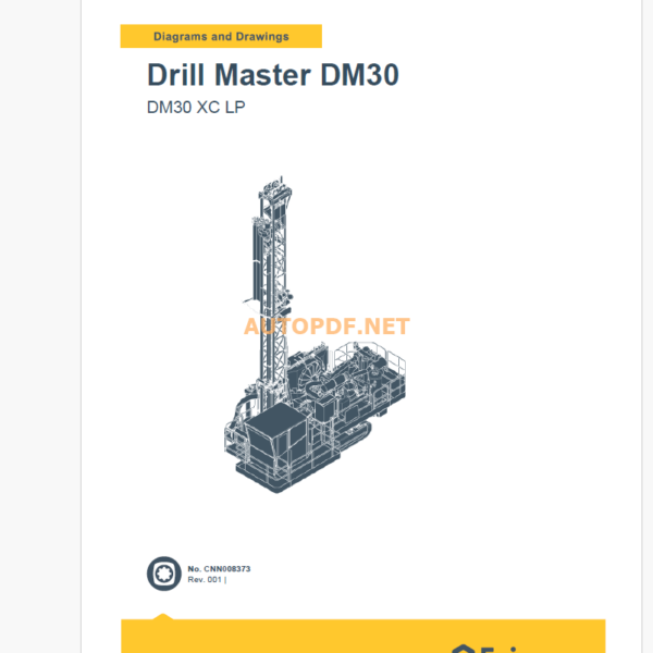 Epiroc Drill Master DM30 XC LP Diagrams and Drawings Manual