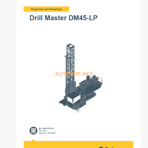 Epiroc Drill Master DM45-LP Diagrams and Drawings Manual