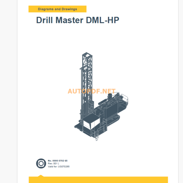 Epiroc Drill Master DML-HP Diagrams and Drawings Manual