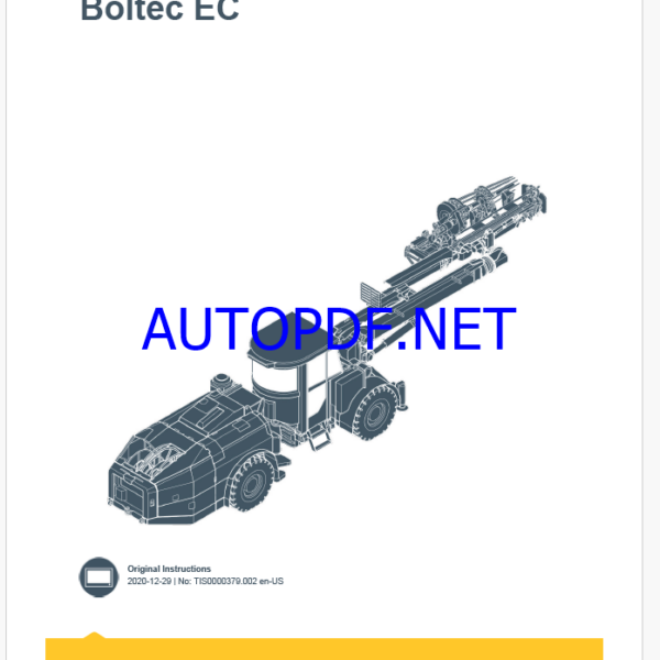 Epiroc Boltec EC Control System ManualEpiroc Boltec EC Control System Manual