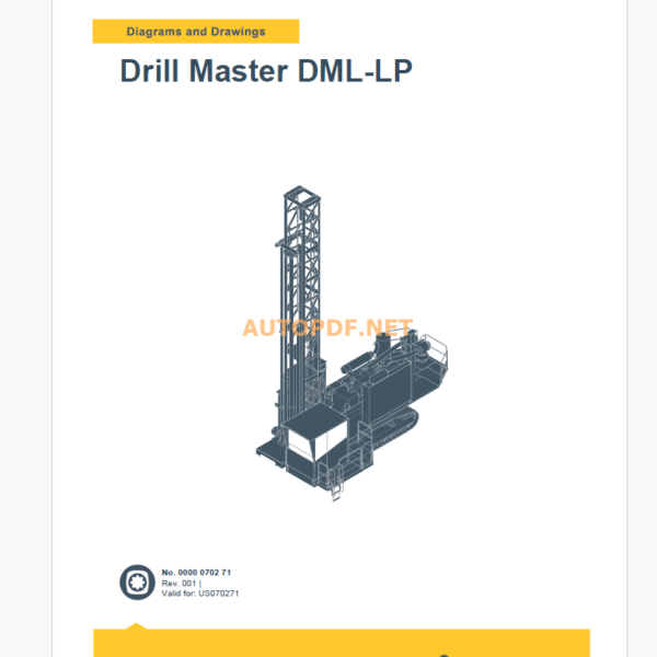 Epiroc Drill Master DML-LP Diagrams and Drawings Manual