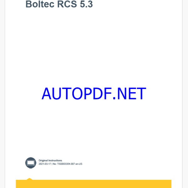 Epiroc Boltec RCS 5.3 Control System ManualEpiroc Boltec RCS 5.3 Control System Manual