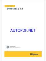 Epiroc Boltec RCS 5.4 Control System Manual