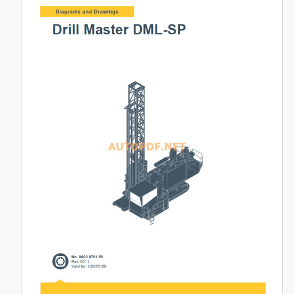 Epiroc Drill Master DML-SP Diagrams and Drawings Manual