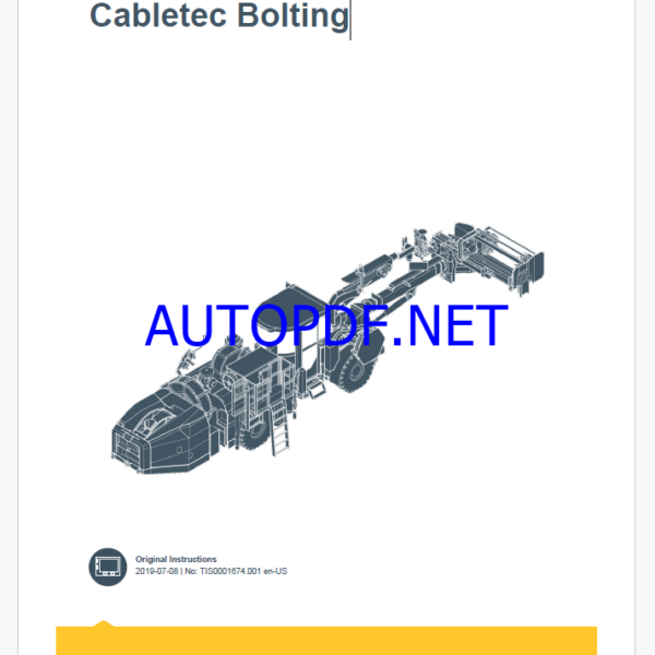 Epiroc Cabletec Bolting Control System Manual