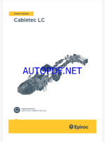 Epiroc Cabletec LC Control System Manual