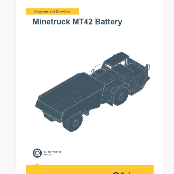 Epiroc Minetruck MT42 Battery Diagrams and Drawings Manual