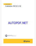 Epiroc Cabletec RCS 5.12 Control System Manual