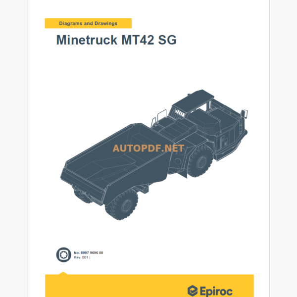 Epiroc Minetruck MT42 SG Diagrams and Drawings Manual