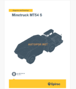 Epiroc Minetruck MT54 S Diagrams and Drawings Manual