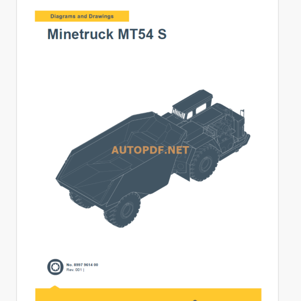 Epiroc Minetruck MT54 S Diagrams and Drawings Manual