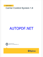 Epiroc Carrier Control System 1.7 Diesel Control System Manual