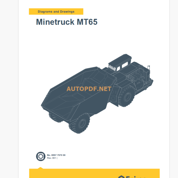 Epiroc Minetruck MT65 Diagrams and Drawings Manual