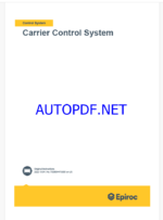 Epiroc Carrier Control System Manual