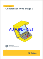 Epiroc Christensen 160S Stage V Control System Manual