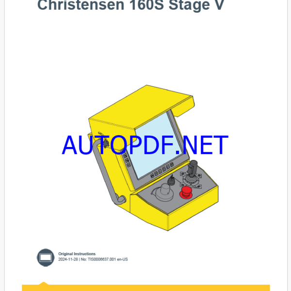 Epiroc Christensen 160S Stage V Control System Manual