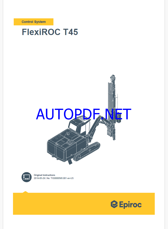 Epiroc FlexiROC T45 Control System Manual