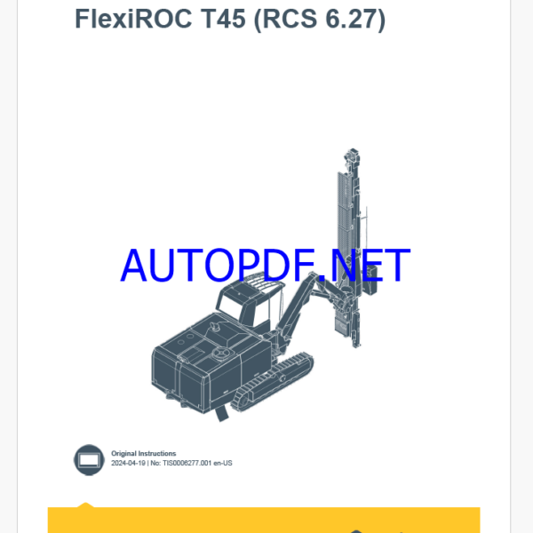 Epiroc FlexiROC T45 RCS 6.27 Control System Manual