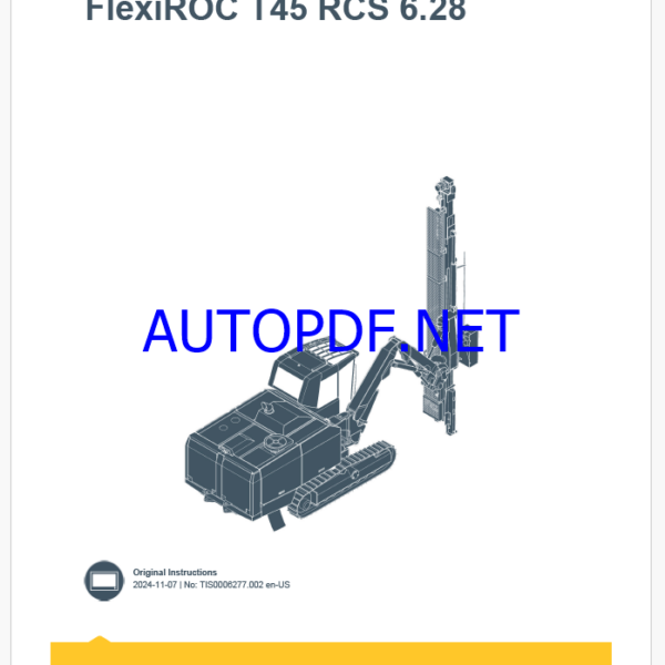 Epiroc FlexiROC T45 RCS 6.28 Control System Manual